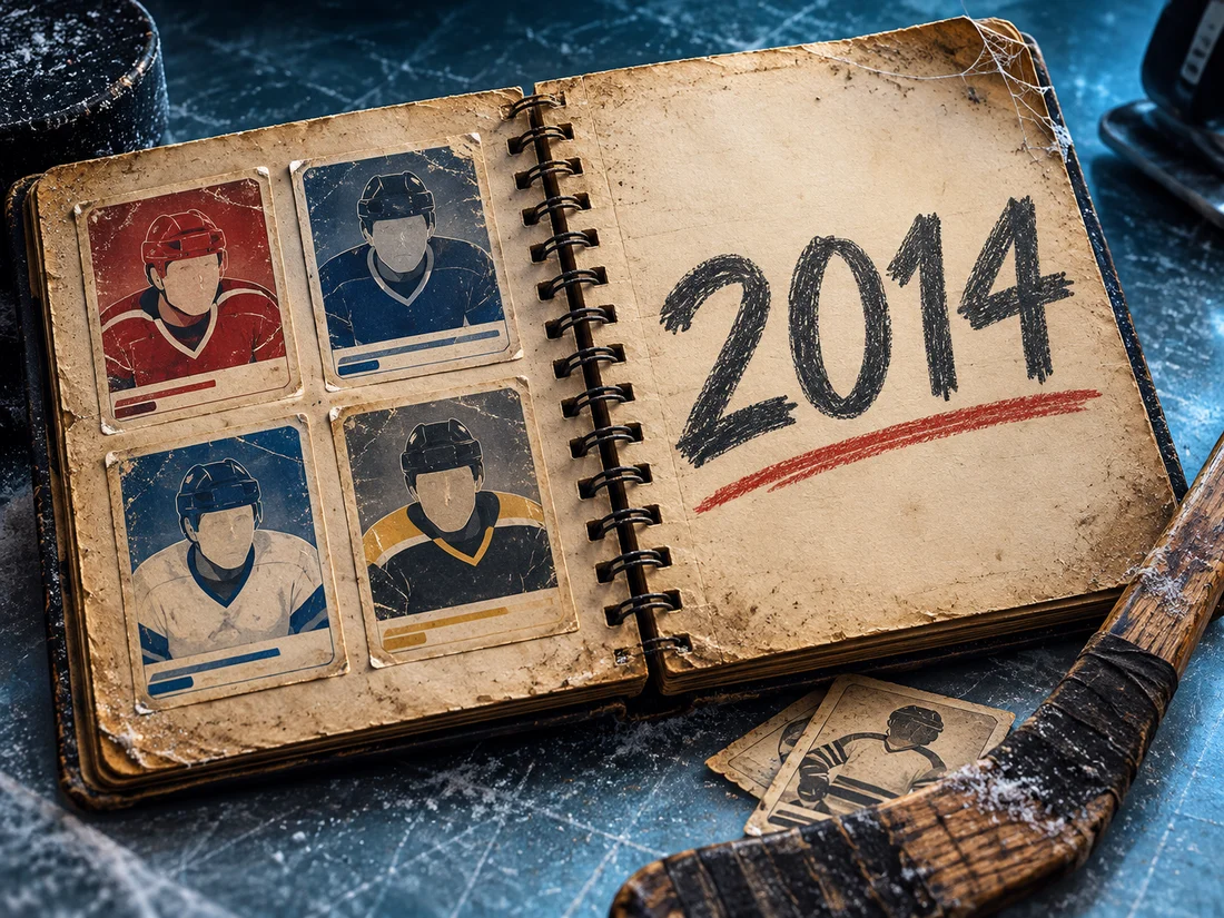 Dusty hockey scouting notebook dated 2014